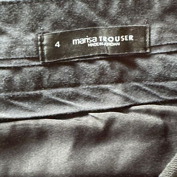 Loft Marisa Trouser Black Straight Leg Size 4 Career Minimalist - Picture 3 of 8